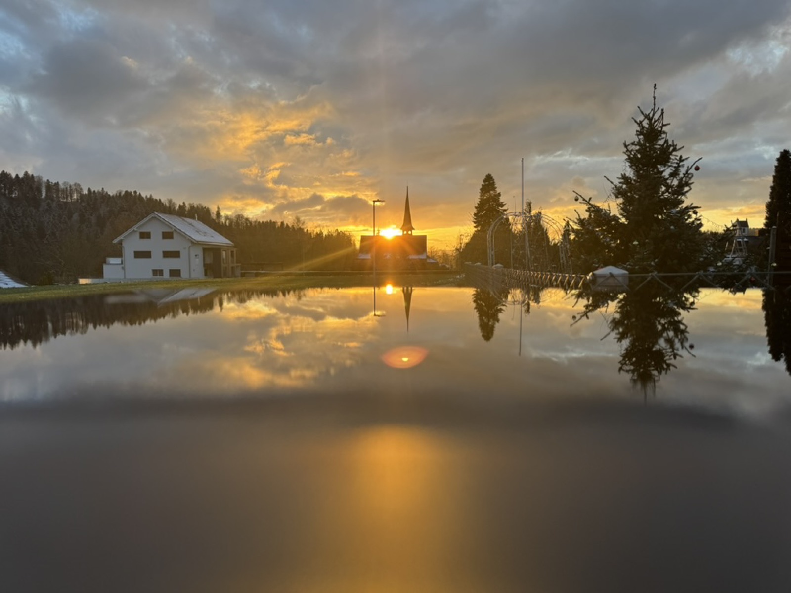 Sonnenuntergang in Sumiswald