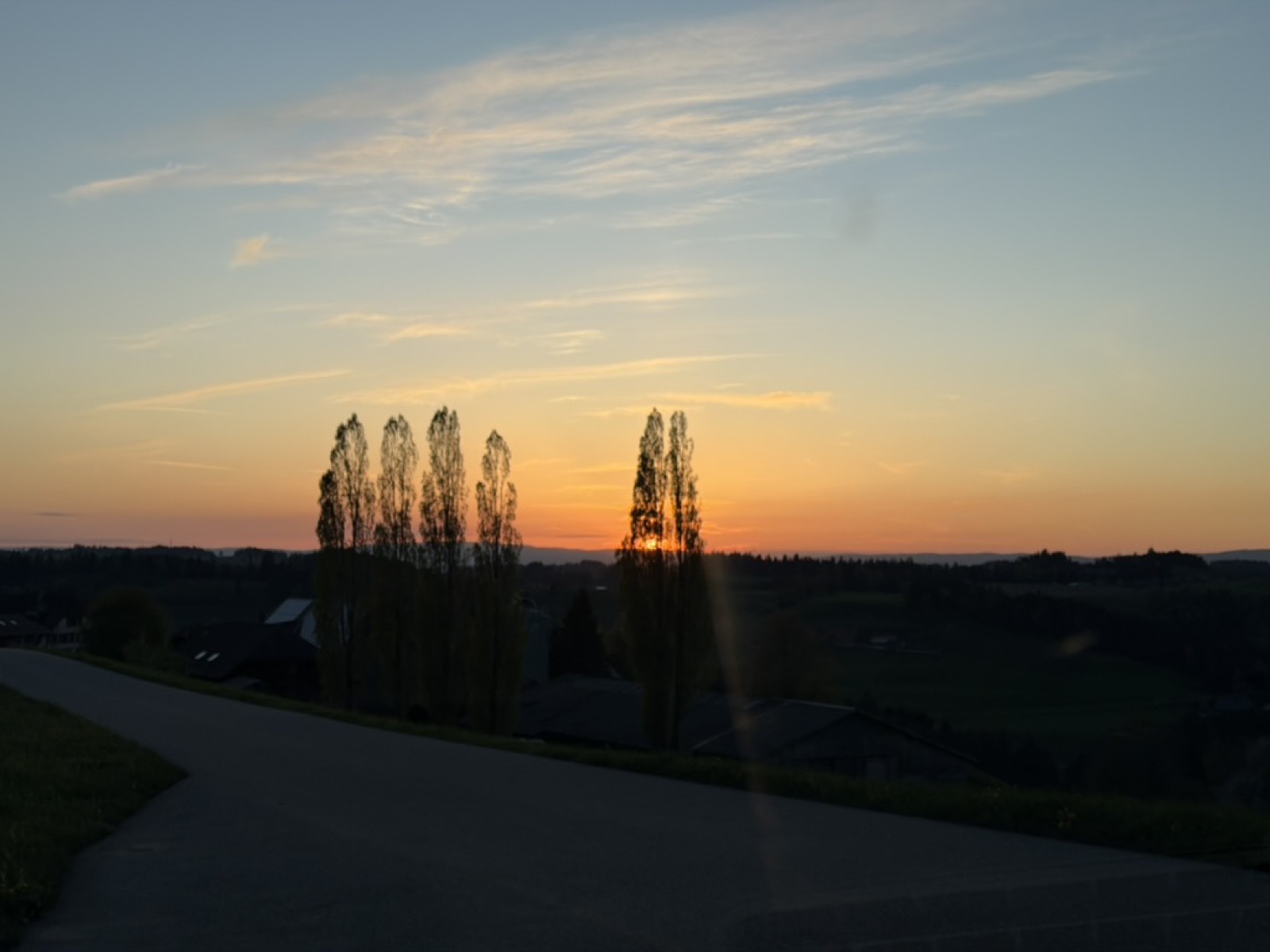 Abendrot über dem Emmental